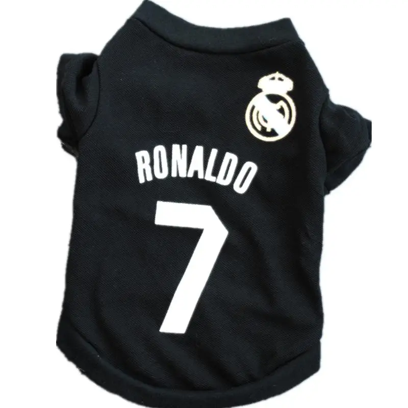 

2019 Summer dog Shirt Pet Clothing Summer Cotton Sweatshirt Football Chihuahua Tshirt Puppy Vest Yorkshire Terrier Clothes