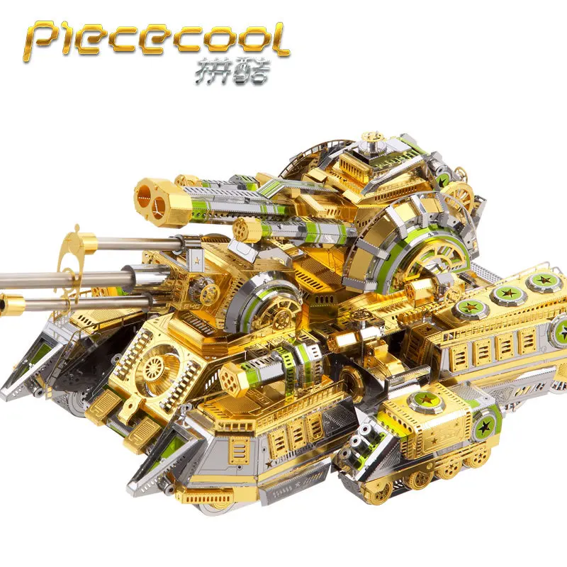 

Piececool 3D Metal Puzzle SKYNET SPIDER SUPERHEAVY TANK Model kits P086-SGN DIY Laser Cutting Assemble Jigsaw Toy GIFT For Adult