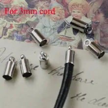 500 шт/партия ожерелье браслет Накладка для бисера для 3 мм кожаный шнур ювелирных изделий