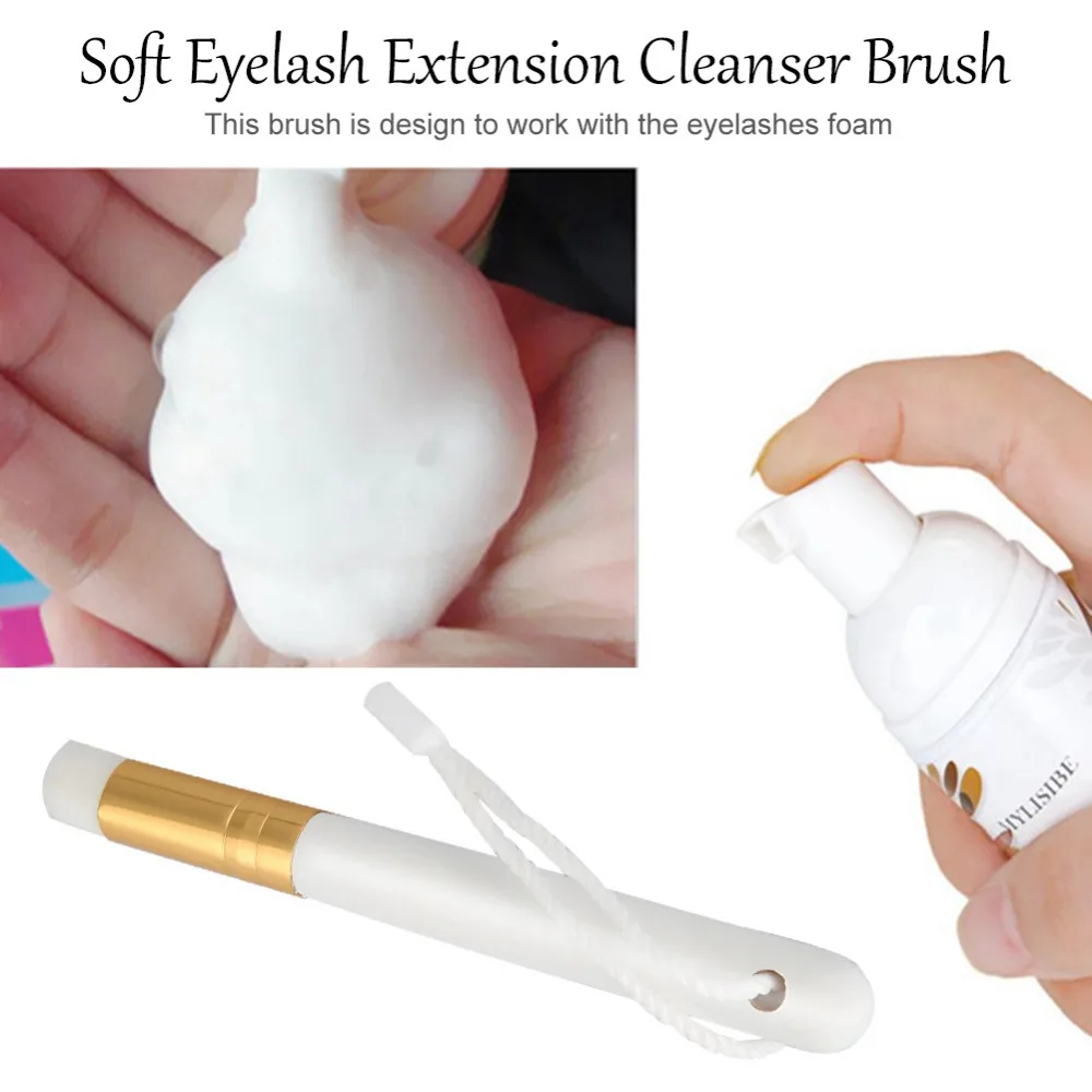 

Eyelash Extension Cleanser Brush Eyelash mascara Washing Makeup Brush For Eyelashes Lash Extensions Applicators no irritation