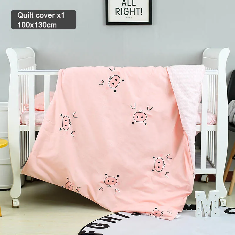 Bettw/äsche-Set f/ür Baby//Kinder Tiere 120x150 cm 100/% Baumwolle