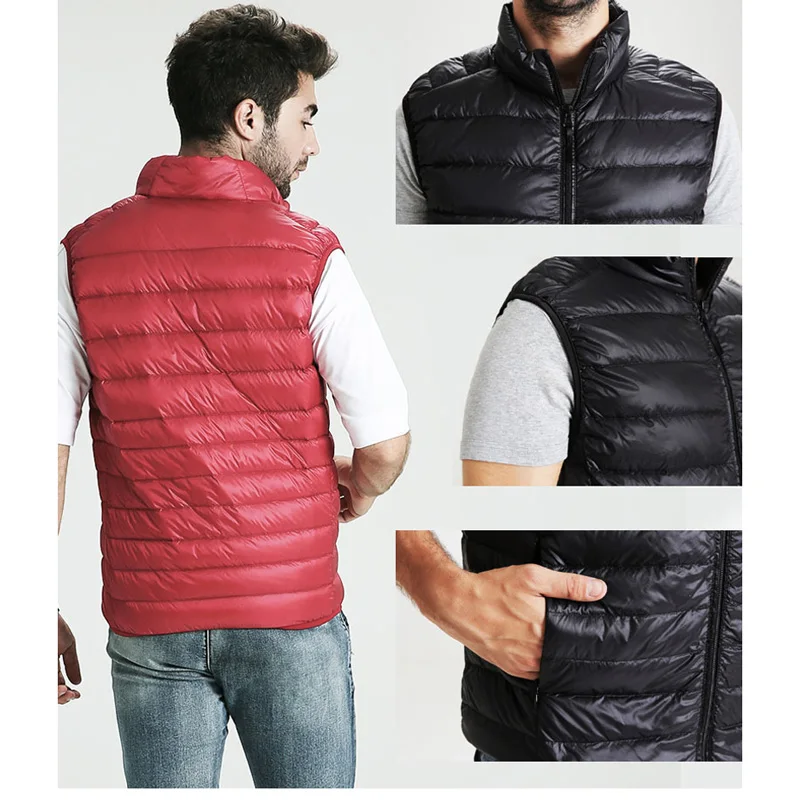 72019-New-Autumn-Winter-Men-Light-Down-Jacket-90%-White-Duck-Down-Ultra-light-Slim-Sleeveless-Vest-Big-Yards-Coat-Casual-Style