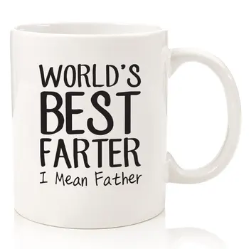 

Fathers Day Gifts For Dad - World's Best Farter/Father Funny Mug Unique Birthday Gift For Men, Guys - Fun Novelty Cup