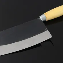 Традиционный ручной ковки стальной зажим для ручки с круглой головкой тонким лезвием большой нож практичный кухонный нож