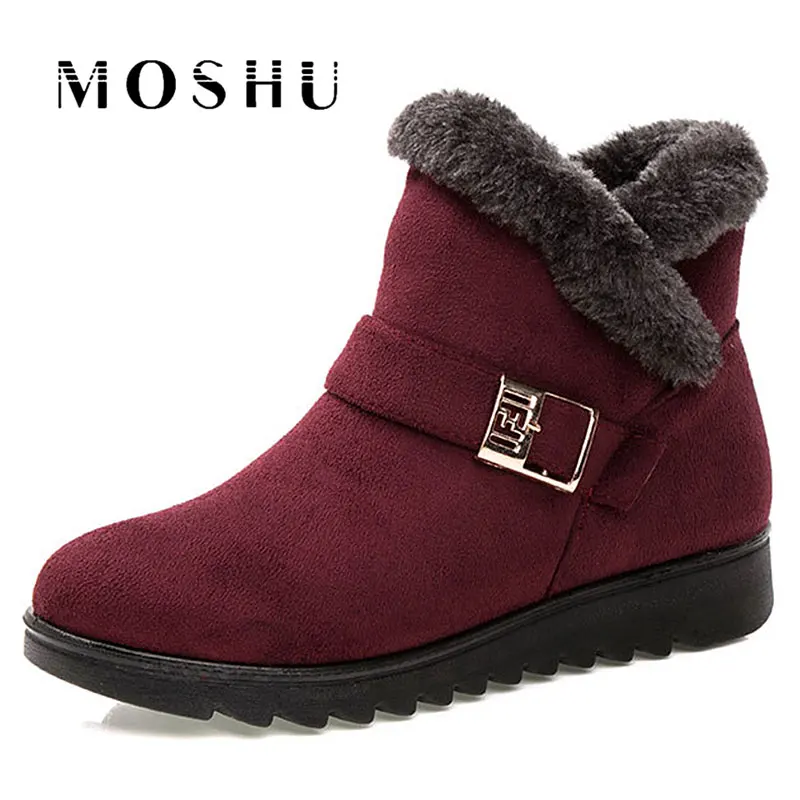 

Winter Women Snow Boots Fashion Waterproof Warm Cotton Boots Platform Zipper Plush Insole Shoes For Women Botas Mujer Zapatos