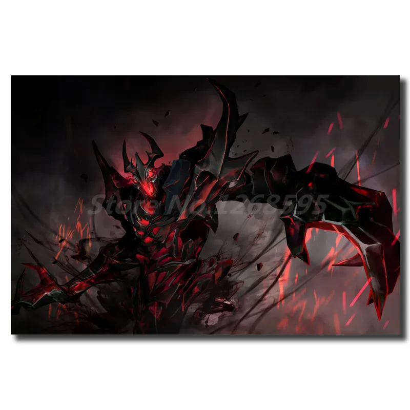 Dota 2 Shadow Fiend обои HD Wall Art Холст постер и печать холст Картина декоративная картина