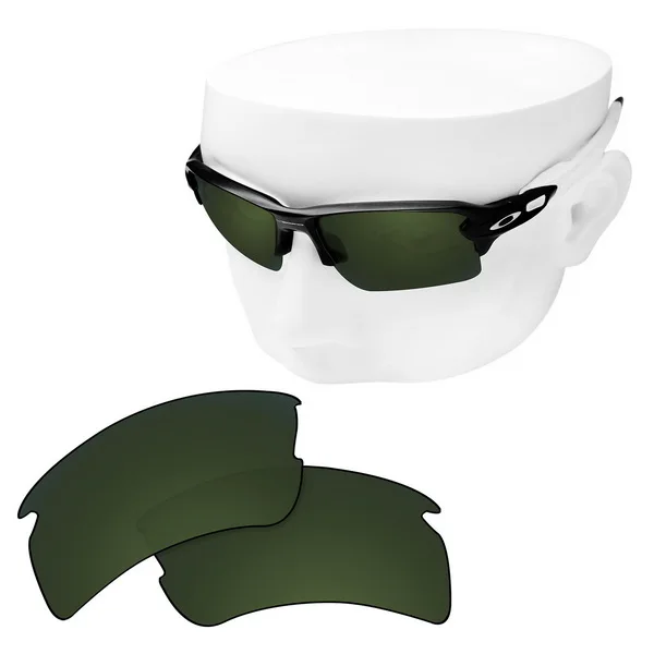 Grey Green OOWLIT поляризованные Сменные линзы для солнцезащитных очков-oxley Flak 2,0 XL OO9188 - Цвет линз: Grey Green
