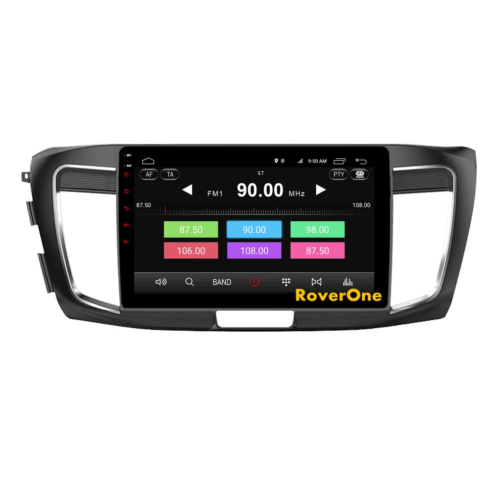 Top RoverOne Android 9.0 Car Multimedia System For Honda Accord 2014 2015 2016 Octa Core 4G+32G Radio GPS Navigation DSP Player 8