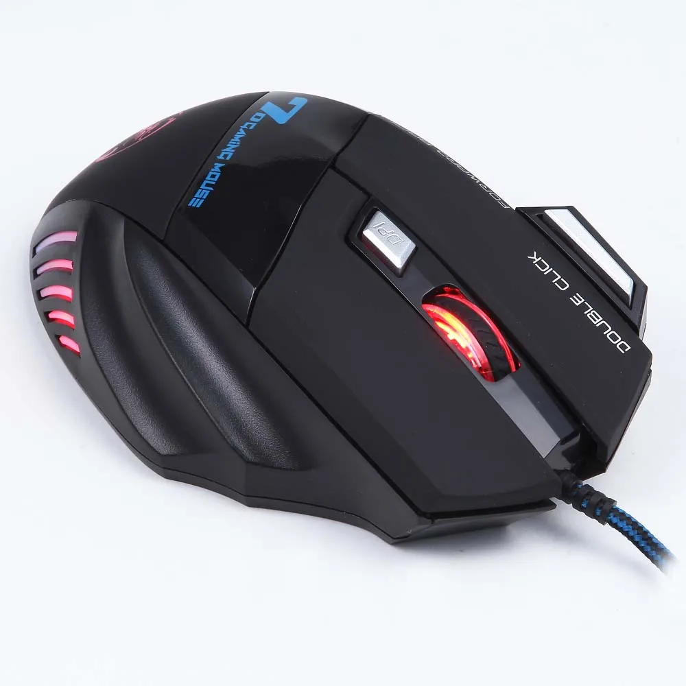 5500 dpi 7 кнопочная геймерская игровая мышь многоцветная светодиодный Оптическая Проводная игровая мышь USB+ Rakoon игровой коврик для мыши подарок для профессионального геймера
