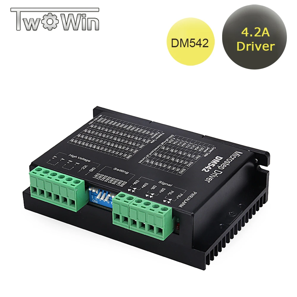 

Stepper Motor Driver 24-48VDC 4.2A DM542 DSP Digital for 57 86 2-phase Stepper Motor Driver CNC Best Quanlity