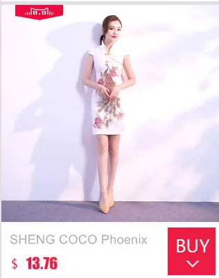 Sheng Коко для женщин розовый атлас Cheongsam Qipao платья для мини короткие пикантные ежедневно печати традиционный ченсам китайский шелк