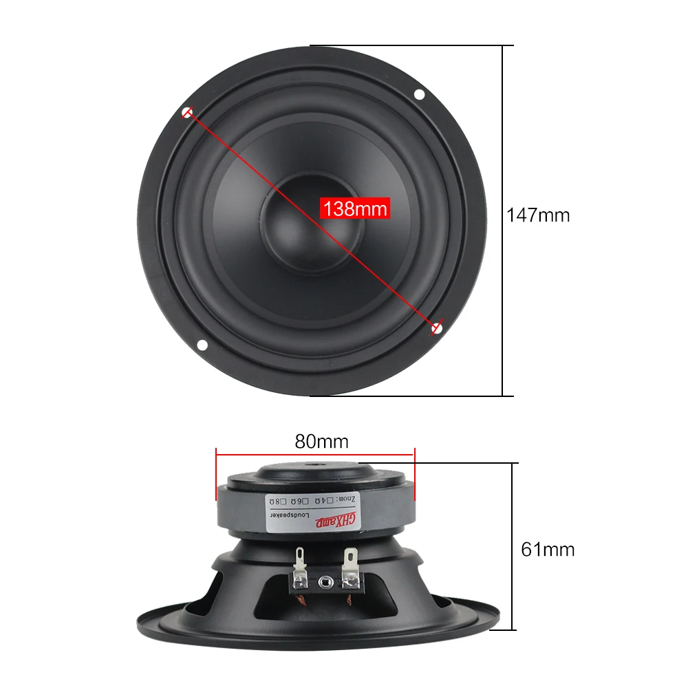 Alto-falante Woofer Alto Estéreo Alto-falante Doméstico Mid-bass Alto-falante Hifi Faça Você Mesmo 45w-90w 1pc Ghxamp5 Unidade de - Image 5