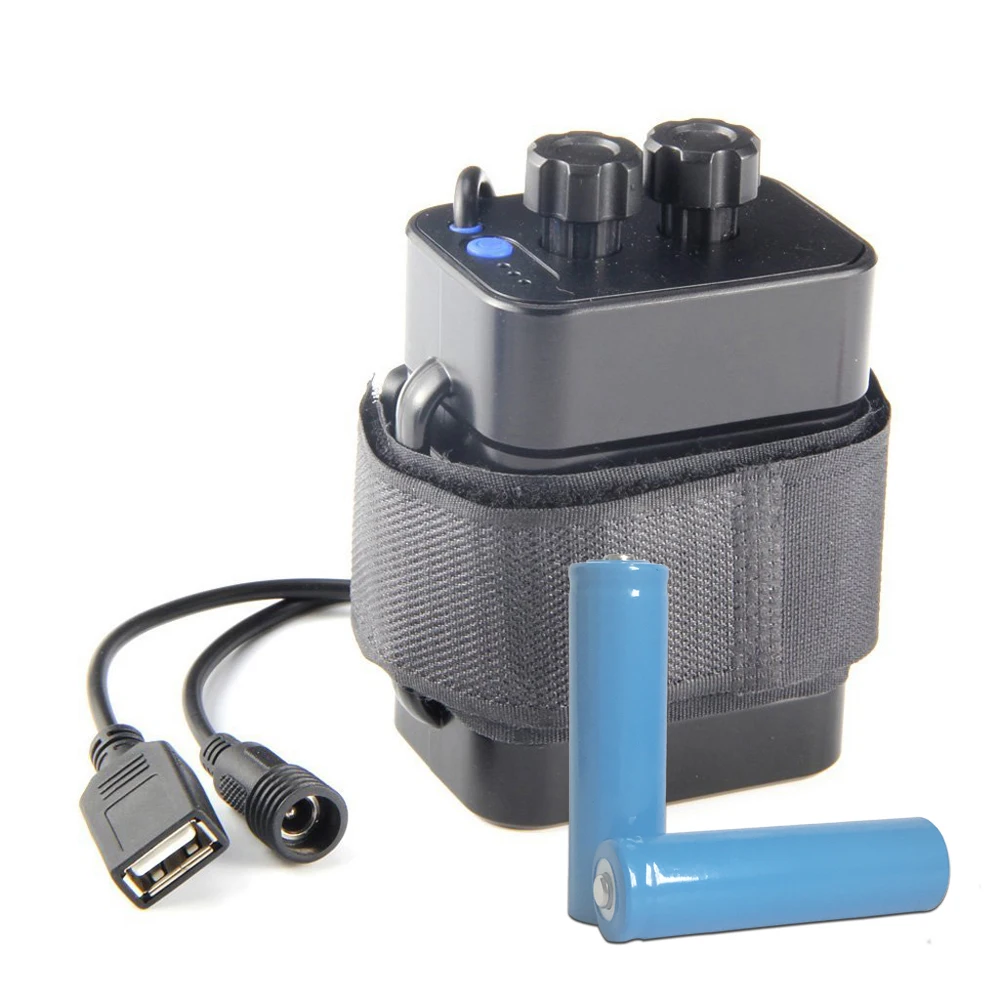 8.4V 18650 Battery Pack Case For Bicycle Light Waterproof Power Pack