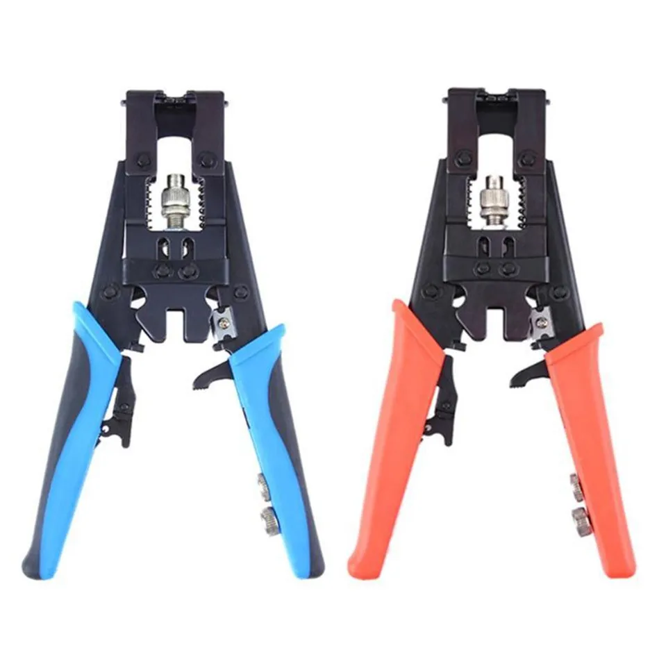 

Multifunction Squeeze Plier Wire Crimping Repair Tools Wire Cutter for RG58 RG59 RG6 F BNC RCA