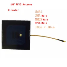902-928MHz 5dbi круговая UHF RFID антенна с SMA Male/MMCX Male/IPEX Male 10*10cm антенны для печатных плат UHF считыватель внешняя антенна