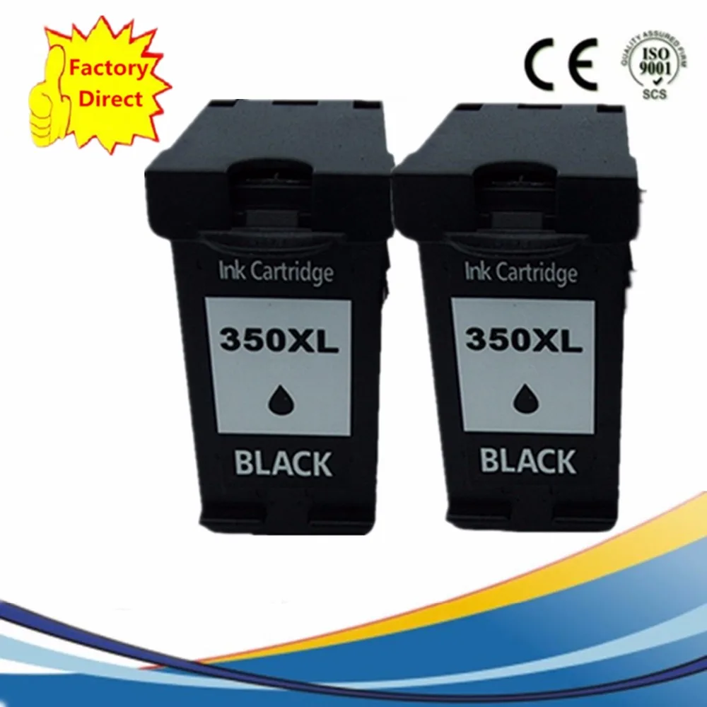 2 x Ink Cartridges Remanufactured For HP 350 XL HP350 Officejet C4480