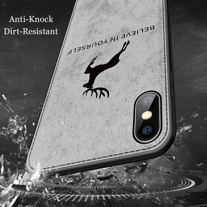 Чехол для телефона iphone Xs Max 7 8 plus iPhonex роскошный мягкий ТПУ чехол мягкая ткань 3D