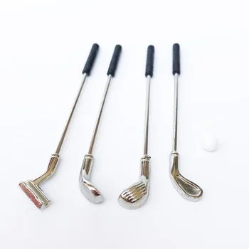 

Doll accessories 1:12 doll house mini outdoor model scene accessories golf club with ball a set 5 pieces for 1/12 BJD dolls