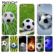 MaiYaCa футбольный мяч роскошный ТПУ резиновый чехол для телефона чехол для iPhone 8 7 6 6S Plus X 10 5S SE 5C Чехол Coque