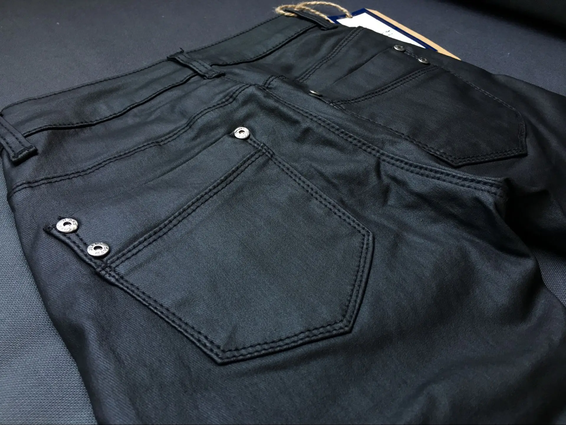 Женские обтягивающие джинсы из искусственной кожи с низкой талией, сексуальные черные узкие брюки с эффектом пуш-ап, женские брюки европейского размера плюс, женские брюки