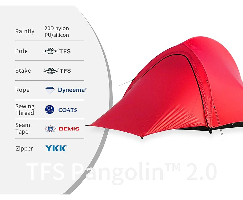 The Free spirts TFS Enran Pro сверхлегкий тент 10D bothside с силиконовым покрытием для 1 человека на открытом воздухе для походов и кемпинга 3/4 сезонная палатка