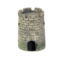 Садовое украшение миниатюрное ремесло из смолы фея кукольный домик бонсай круглый замок