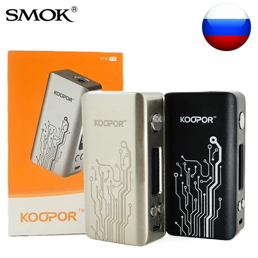 (RU) SMOK koopor мини 2 Vape Mod Контроль температуры 80 Вт TC электронная сигарета для спирали
