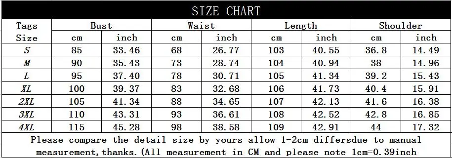 526 SIZE CHART