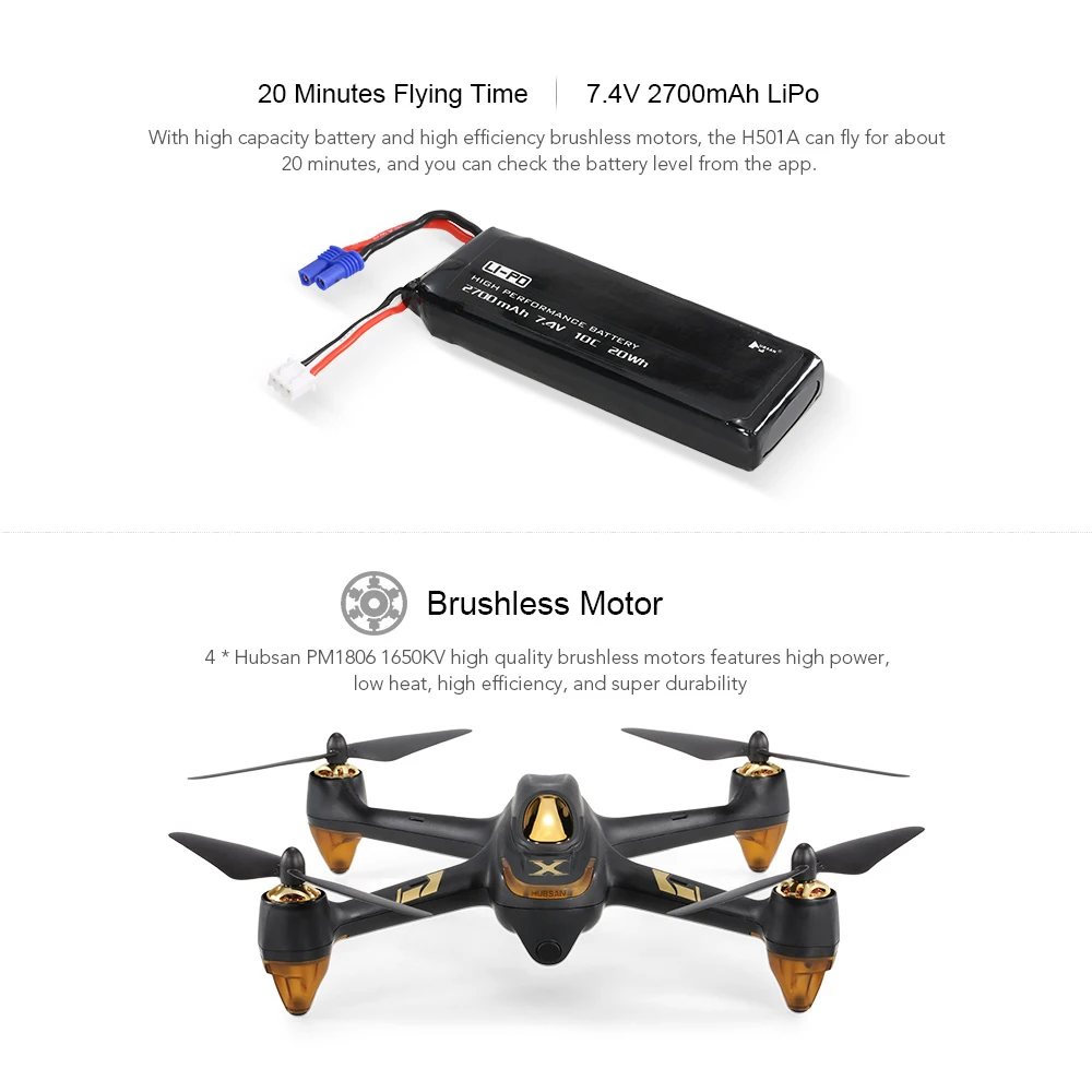 Оригинальный Hubsan H501A X4 Air Pro 1080 P Wifi FPV Бесщеточный Квадрокоптер с дистанционным управлением Дрон с GPS с 400 м диапазоном Wifi релейный усилитель