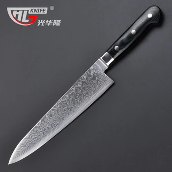 

GHL Japanese Damascus VG10 Steel Cleaver Knife Chef Knife Slicing Knife Chopping Knife Kitchen knives Cooking Tool
