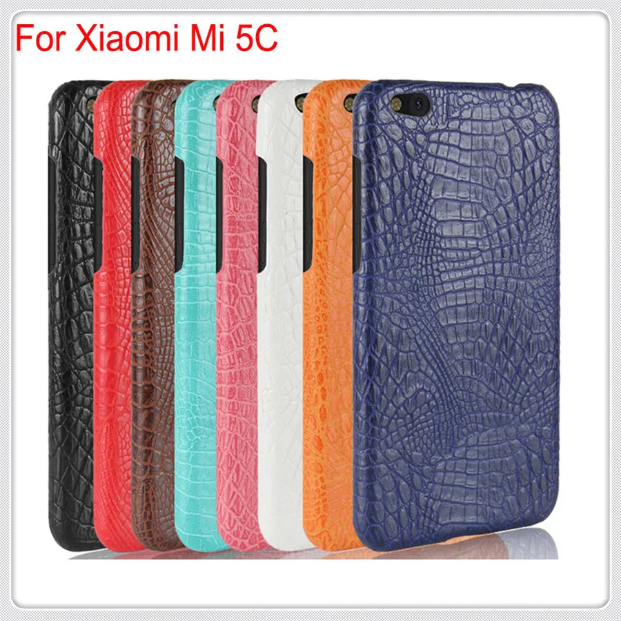 Чехол для Xiaomi Mi 5 5C 5S 6 Роскошный Жесткий чехол из крокодиловой кожи Mi5C Mi5S Mi6 тонкий