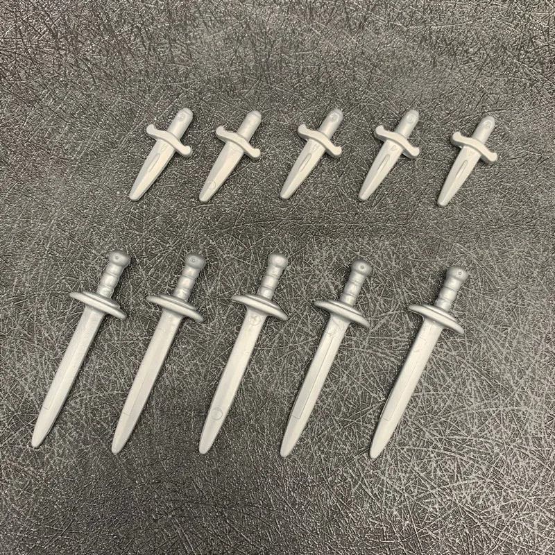 silber chrom schwerter Playmobil 10 silver chrome swords espadas epees knights 