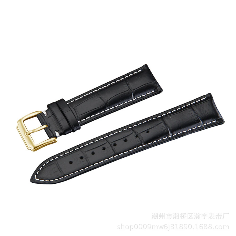 

Hight Quality 20mm Watch Band Leather 22mm Men Women Brown Waterproof Watch Strap 16mm Genuine Steel Buckle Black 18mm Watchband