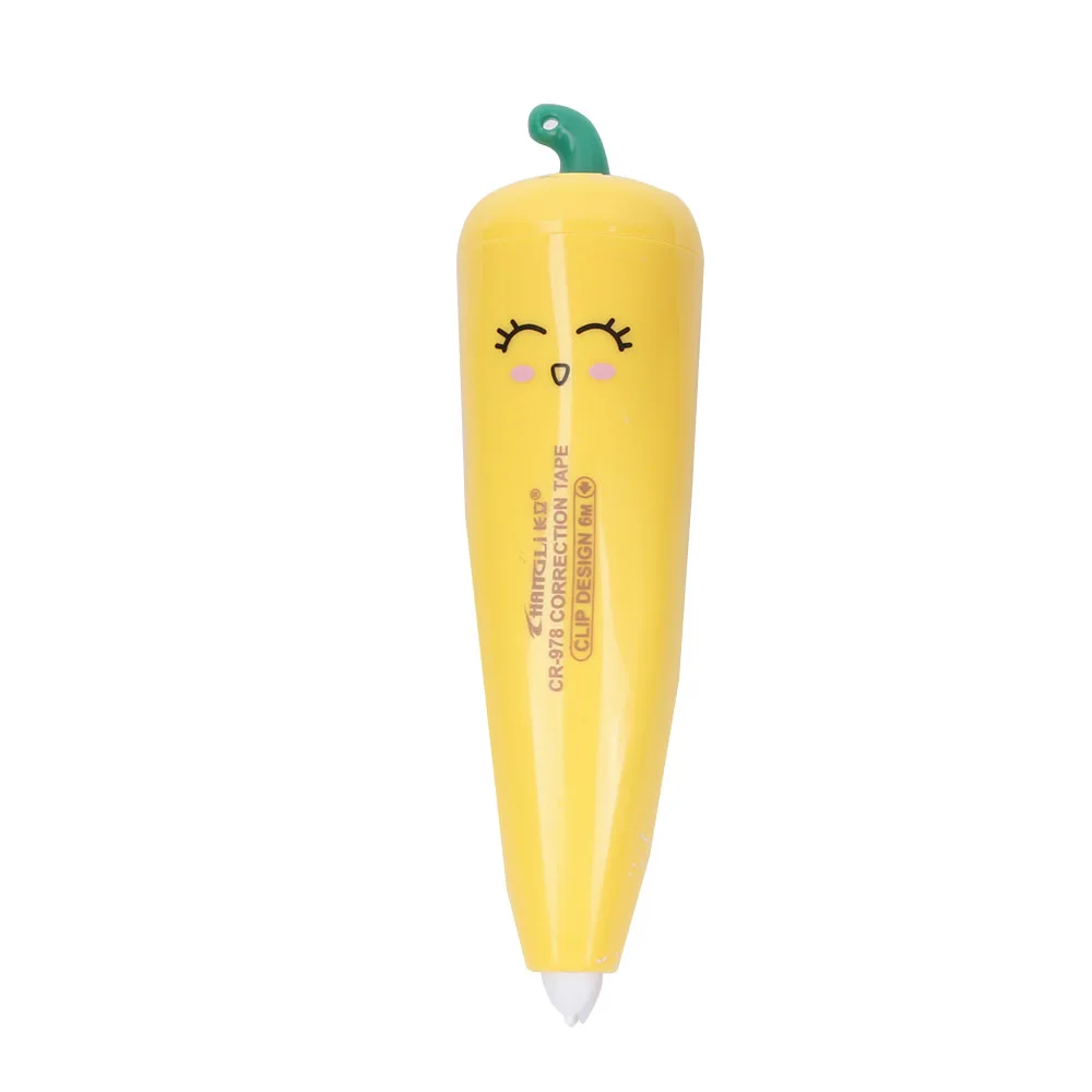

1 X Cute Pepper Shape Correction Tape Material Escolar Kawaii Stationery Office School Supplies