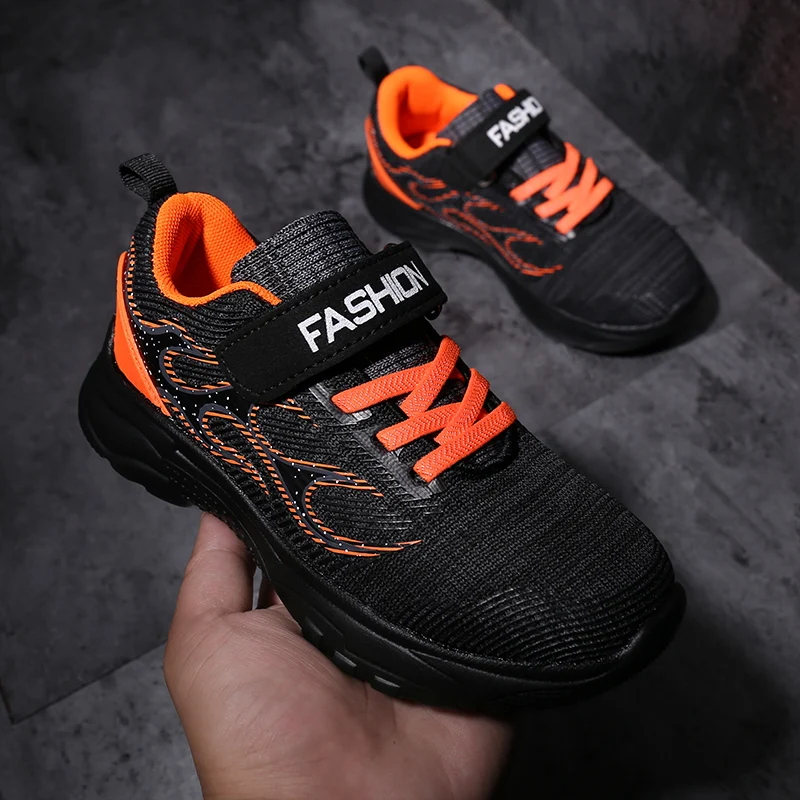 

2019 New Big Children School Brand Sport Shoes Fly Wire Cute Kids Running Shoes Children Sneakers Anti Slip Simple Shoes Kids