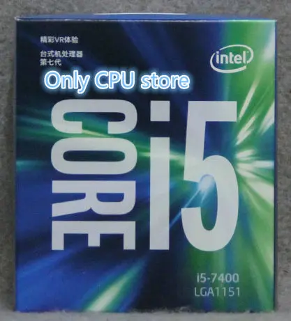 Процессор Intel Core i5 7 серии процессор I5 7400 I5-7400 в штучной упаковке процессор LGA 1151-land FC-LGA 14 нанометров четырехъядерный