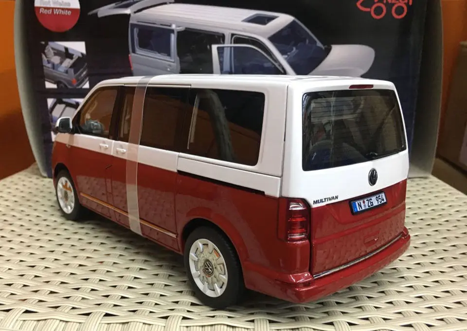 NZG модель 9541/10 Volkswagen VW T6 Multivan поколения шесть красный/белый 1:18 весы