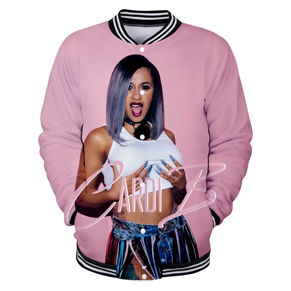 Женская одежда зимняя ветровка Женская бейсбольная куртка Cardi B Harajuku Veste Femme Повседневная Горячая Распродажа Пальто и куртки