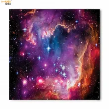 HUGSIDEA Для женщин квадратный платок 3D Galaxy пространство печати теплые мягкие женские платки Творческие Девушки головы Обёрточная бумага шеи шарф банданы