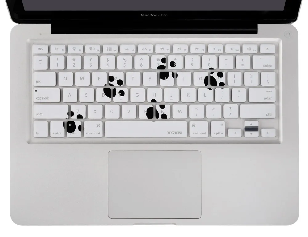 

XSKN Cute Footprint Silicone Keyboard Protective Film Skin Cover for MacBook Pro 13", 15", 17 A1278 A1286 A1297 A1342 A1369 etc