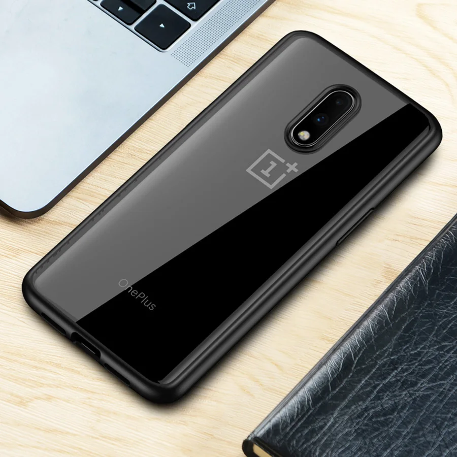 Для OnePlus 7 Pro Чехол антидетонационный прозрачный акриловый усиленный TPU RIJOW Мягкий силиконовый чехол One Plus 7 Pro Coque 1+ 7