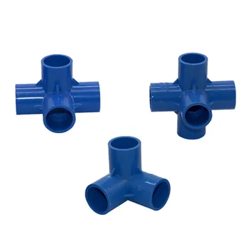 

20mm/25mm/32mm PVC Tee Connector 4-way, 5-Way Joint Agriculture Irrigation Watering Tube Adapter Pipe Fittings 1 Pc