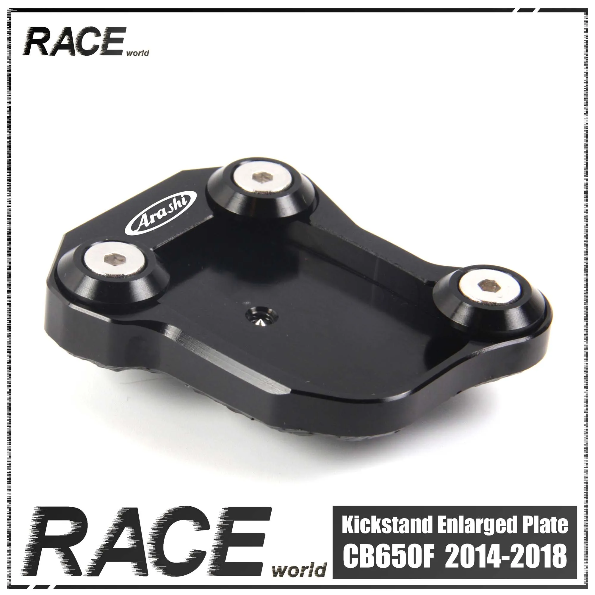 

Motorcycle CNC Side Stand Enlarger Kickstand Enlarge Plate Extension Pad Accessory For HONDA CB650F 2014 - 2018 CB650 F CB 650F