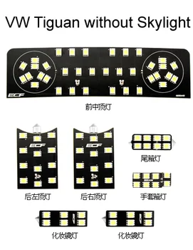 

Car LED Reading Light for Tiguan without Skylight LED Interior dome map Light Kit (e.g. Dome, Map Glove box,Trunk,Visor Light