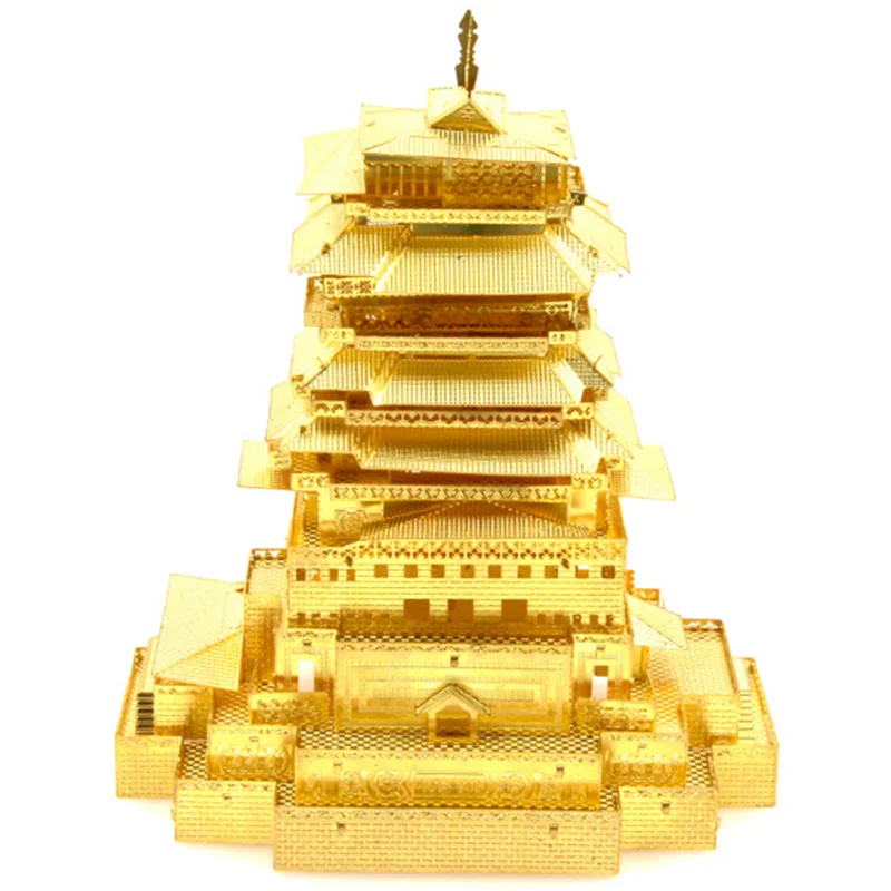 

Yuewang Tower China Fun 3d Metal Diy Miniature Model Kits Puzzle Toys Boy Splicing Hobby Building