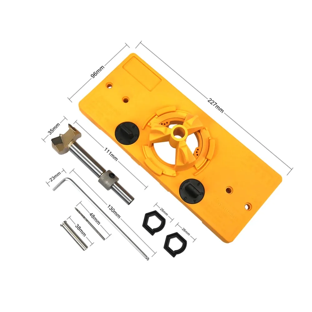 1Set 35MM Cup Style Hinge Boring Jig Drill Guide Set Door Hole Template For Kreg Tool Carpentry Tools Woodworking Accessories B2 1Set 35MM Cup Style Hinge Boring Jig Drill Guide Set Door Hole Template For Kreg Tool Carpentry Tools Woodworking Accessories B2
