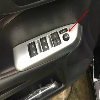 

WELKINRY car auto cover for Toyota Highlander Kluger XU50 2014 2015 2016 2017 ABS chrome door window lifter switch button trim