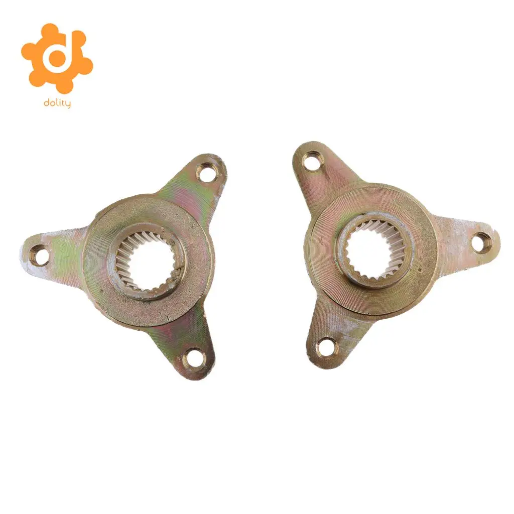 dolity 2pcs 3 Stud 23 Teeth Spline Wheel Rear Axle Hub for 110cc 125cc Motorcycle Scooter Moped Quad Dirt Bike ATV