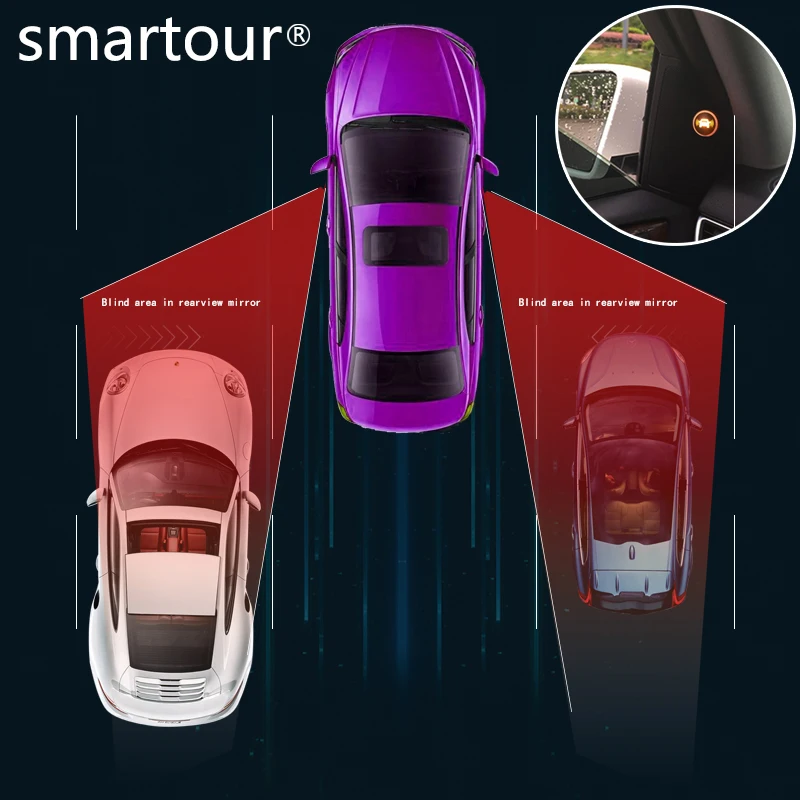 Автомобильная сигнализация BSW/BSM/BLIS/BSA система обнаружения слепого пятна для BMW Toyota NISSAN KIA без изменения внешнего вида автомобиля