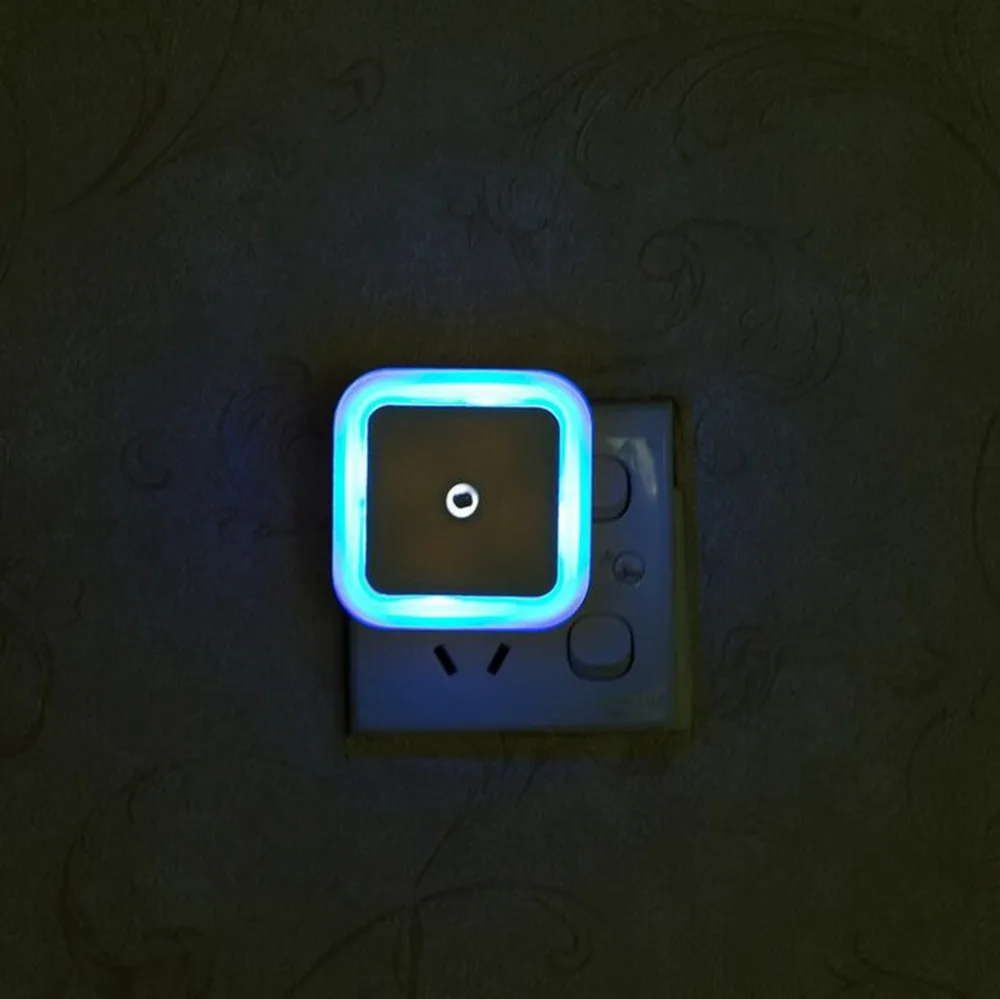 

SOLLED Light Sensor Control Night Light Mini EU US Plug Novelty Square Bedroom lamp For Baby Gift Romantic Colorful Lights